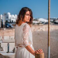 Bridal Top EMILIA made from the finest French lace