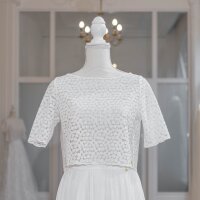 Bridal Top JUNE in embroidered floral lace