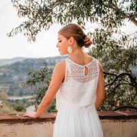 Bridal Top HELENE in finest BOHO lace