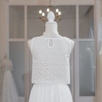 Bridal Top ELLE in Embroidered Floral Lace