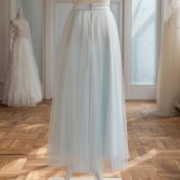 Bridesmaids skirt ELLA Midi aquamarine