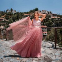 Bridesmaids skirt ELLA Maxi rosé