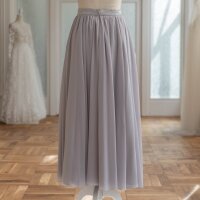Bridesmaids Skirt SOE Midi silver