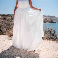 Bridal skirt SOE with chiffon Maxi ivory