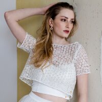 Bridal top VIOLETTA with lace