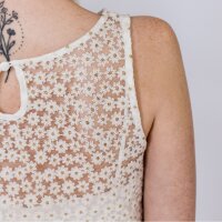 Bridal Top BELLE in Embroidered Floral Lace
