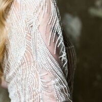 Bridal bodysuit VERENA with glitter lace