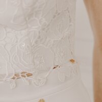 Bridal top CAMELLIA in lace l silk