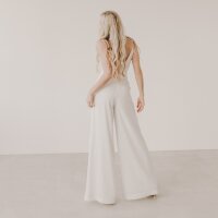 bridal jumpsuit LIZ with silk satin