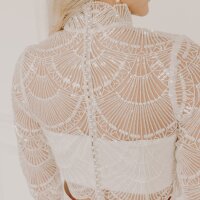 Bridal top SAMANTHA in sequin lace